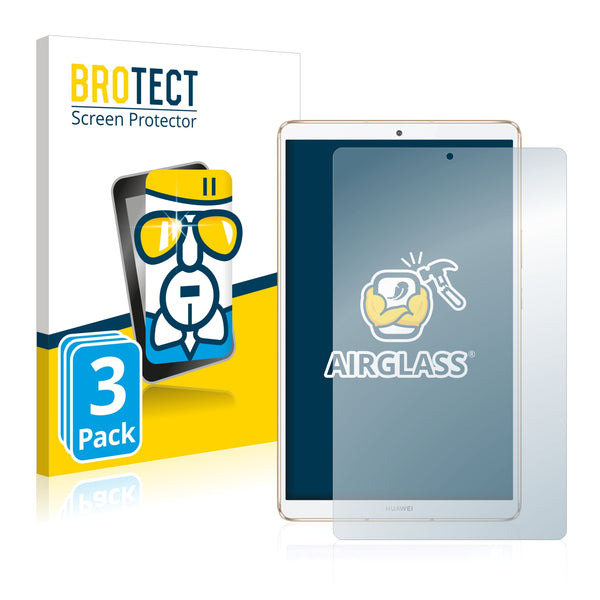 3x BROTECT AirGlass Glass Screen Protector for Huawei MediaPad M6 8.4