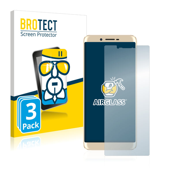 3x BROTECT AirGlass Glass Screen Protector for Doogee X60L