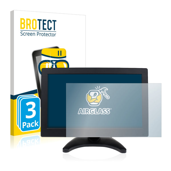 3x BROTECT AirGlass Glass Screen Protector for Eyoyo HD TFT LCD HDMI Monitor