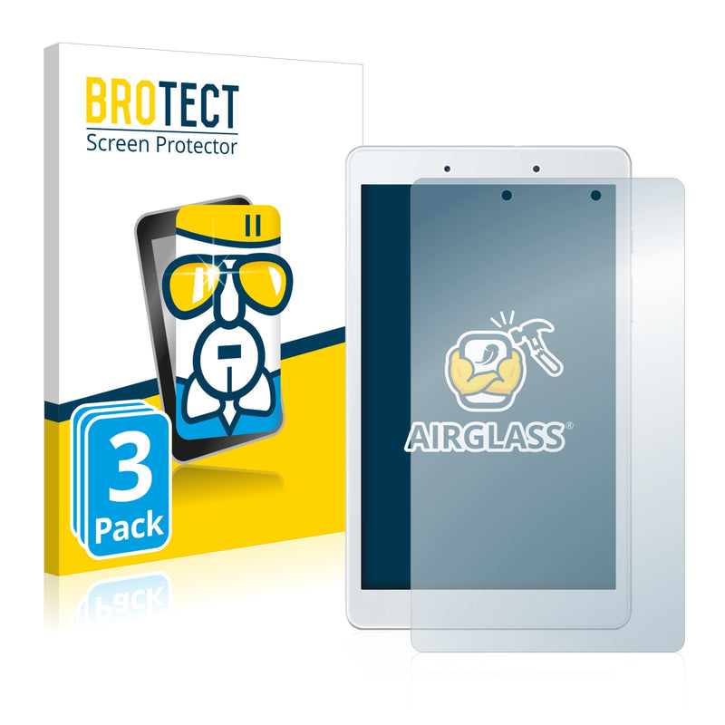 3x BROTECT AirGlass Glass Screen Protector for Samsung Galaxy Tab A 2019 8.0 LTE