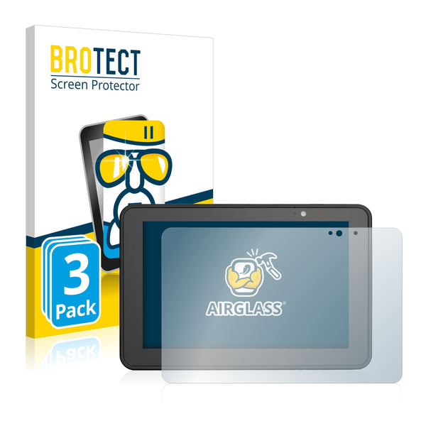 3x BROTECT AirGlass Glass Screen Protector for Zebra ET51/ET56 8.4