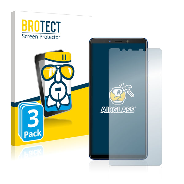 3x BROTECT AirGlass Glass Screen Protector for Infinix Note 6