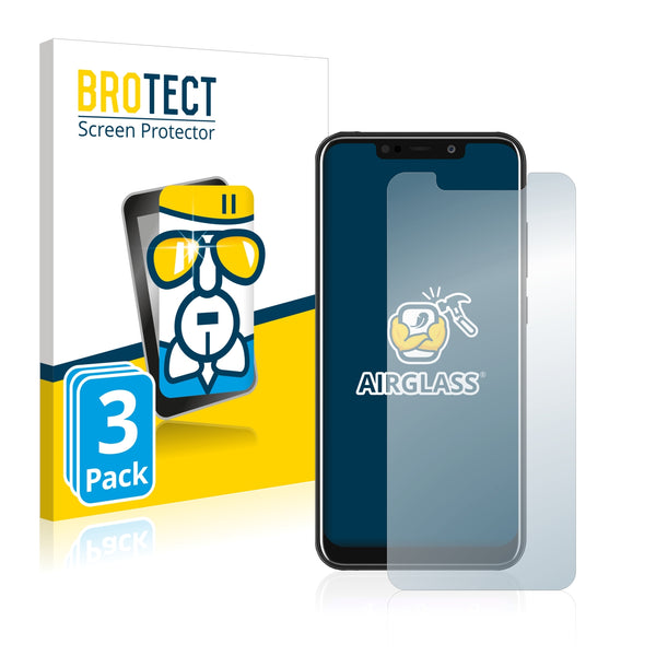 3x BROTECT AirGlass Glass Screen Protector for BLU Vivo XL4
