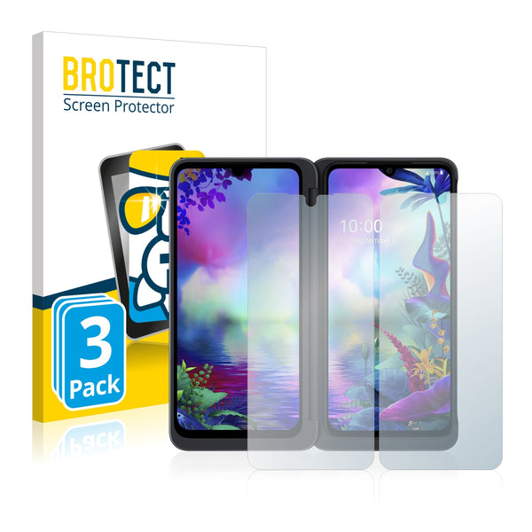 3x BROTECT AirGlass Glass Screen Protector for LG G8X ThinQ