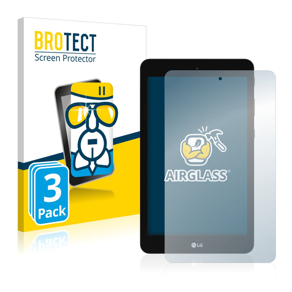3x BROTECT AirGlass Glass Screen Protector for LG G Pad 8.0