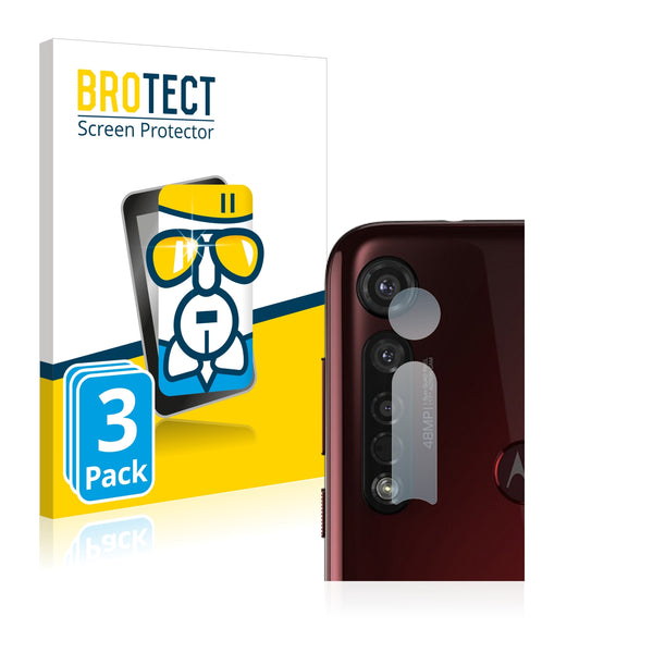 3x BROTECT AirGlass Glass Screen Protector for Motorola Moto G8 Play (Camera)