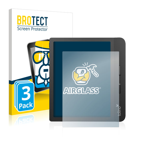 3x BROTECT AirGlass Glass Screen Protector for Tolino Vision 5