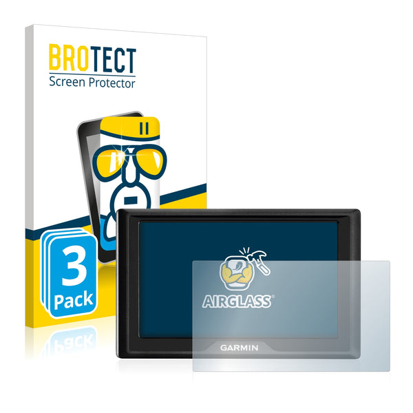 3x BROTECT AirGlass Glass Screen Protector for Garmin Drive 5 MT-S EU