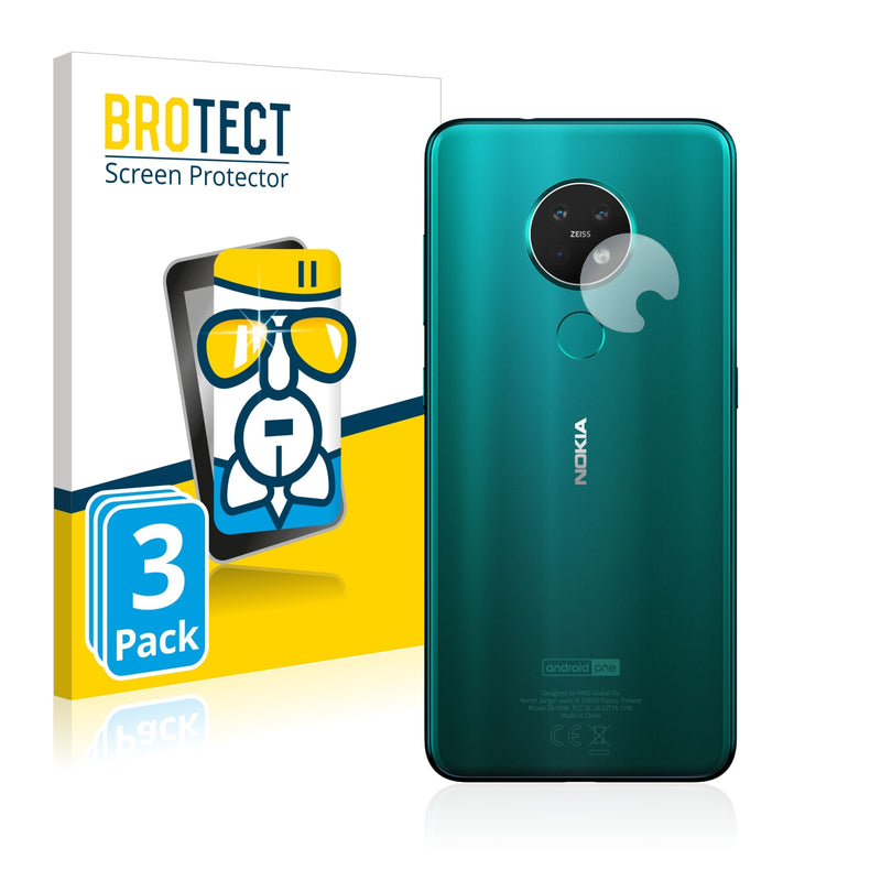 3x BROTECT AirGlass Glass Screen Protector for Nokia 7.2 (Camera)
