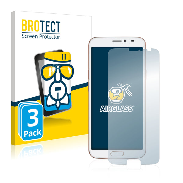 3x BROTECT AirGlass Glass Screen Protector for Doro 8080