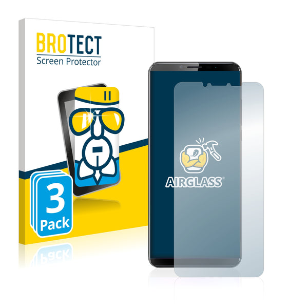 3x BROTECT AirGlass Glass Screen Protector for Cubot X19 S