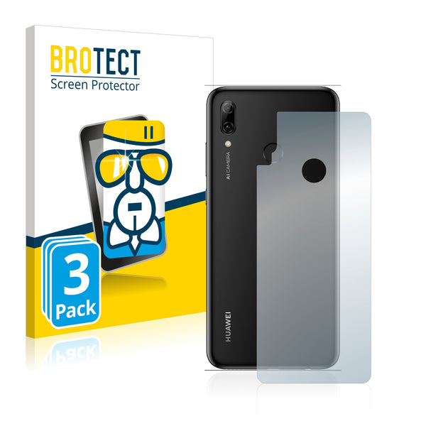 3x BROTECT AirGlass Glass Screen Protector for Huawei P smart Pro 2019 (Back)
