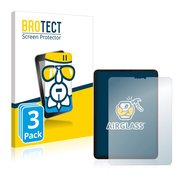 3x BROTECT AirGlass Glass Screen Protector for Apple iPad Pro WiFi 11 2020