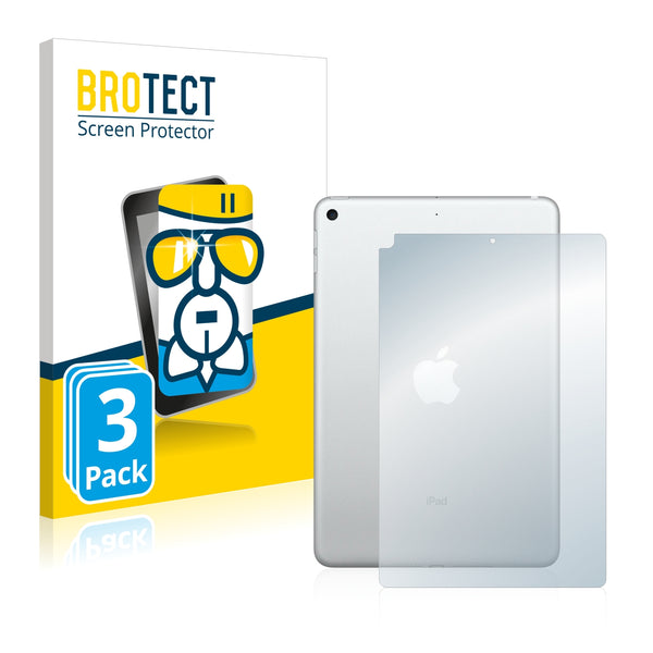 3x BROTECT AirGlass Glass Screen Protector for Apple iPad Wi-Fi 7.9 2019 (Back)