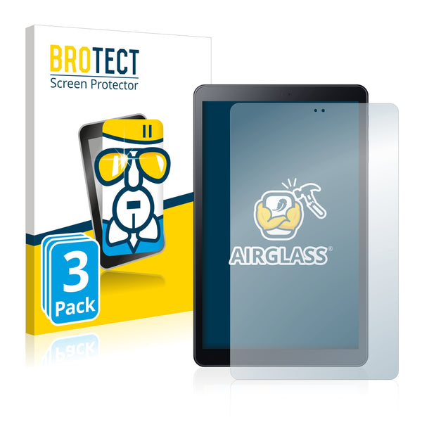 3x BROTECT AirGlass Glass Screen Protector for Samsung Galaxy Tab A 10.5 2018 WiFi
