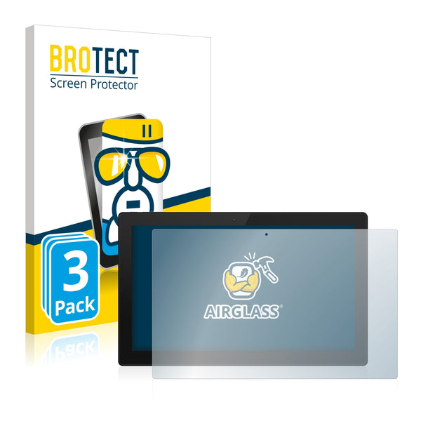 3x BROTECT AirGlass Glass Screen Protector for TrekStor Primetab S11B