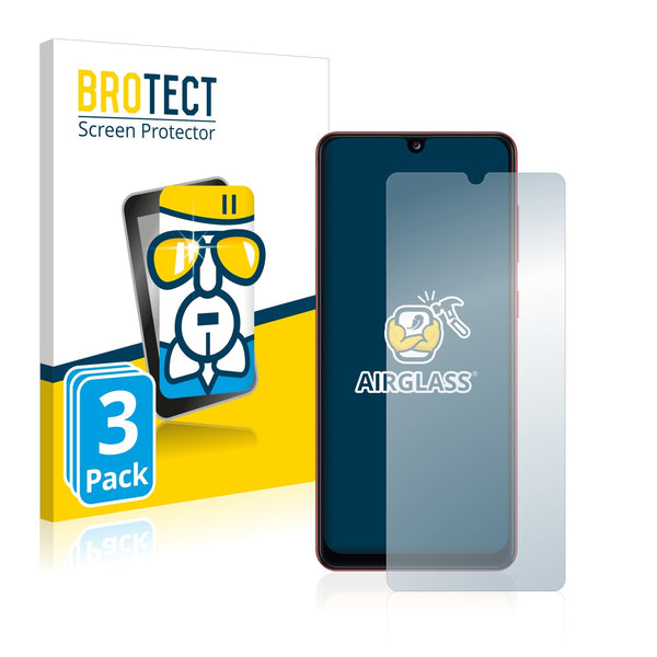 3x BROTECT AirGlass Glass Screen Protector for Samsung Galaxy A31