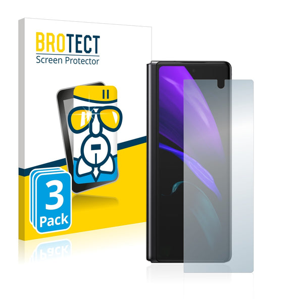 3x BROTECT AirGlass Glass Screen Protector for Samsung Galaxy Z Fold 2