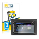 3x BROTECT AirGlass Glass Screen Protector for Volkswagen Passat 3C 2005 RMT 400N