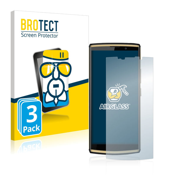 3x BROTECT AirGlass Glass Screen Protector for Oukitel K7 Pro