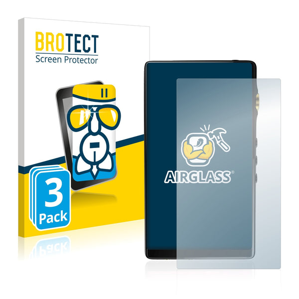 3x BROTECT AirGlass Glass Screen Protector for iBasso DX160
