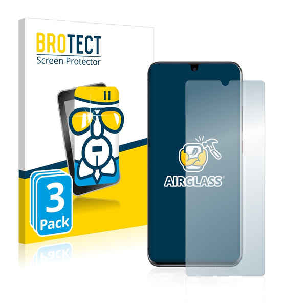 3x BROTECT AirGlass Glass Screen Protector for ZTE Axon 11 5G