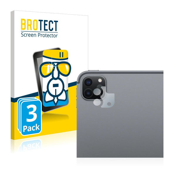 3x BROTECT AirGlass Glass Screen Protector for Apple iPad Pro WiFi 11 2020 (Camera)