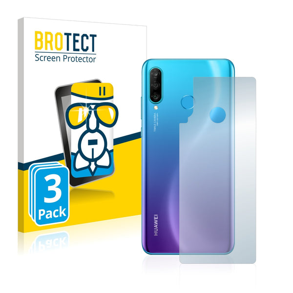 3x BROTECT AirGlass Glass Screen Protector for Huawei P30 lite New Edition (Back)