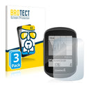 3x BROTECT AirGlass Glass Screen Protector for Garmin Edge 130 Plus