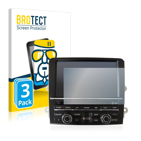 3x BROTECT AirGlass Glass Screen Protector for Porsche Boxter 982 2004 PCM 3.1