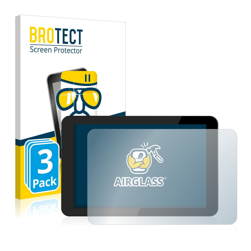 3x BROTECT AirGlass Glass Screen Protector for Philips 10BDL4151T