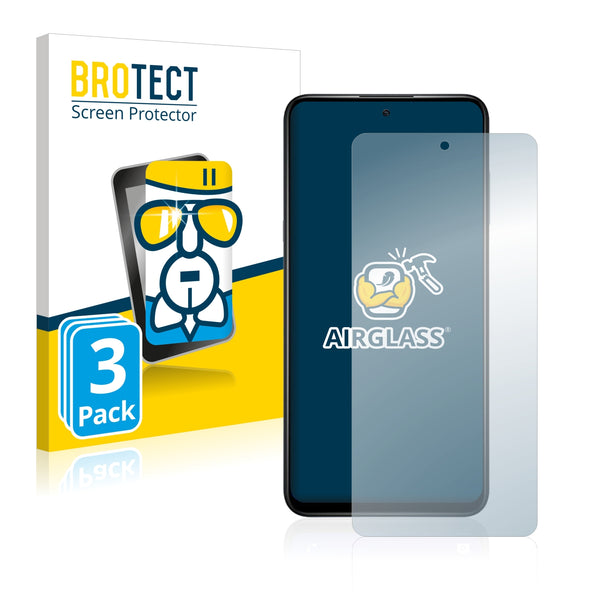 3x BROTECT AirGlass Glass Screen Protector for TCL 20 5G