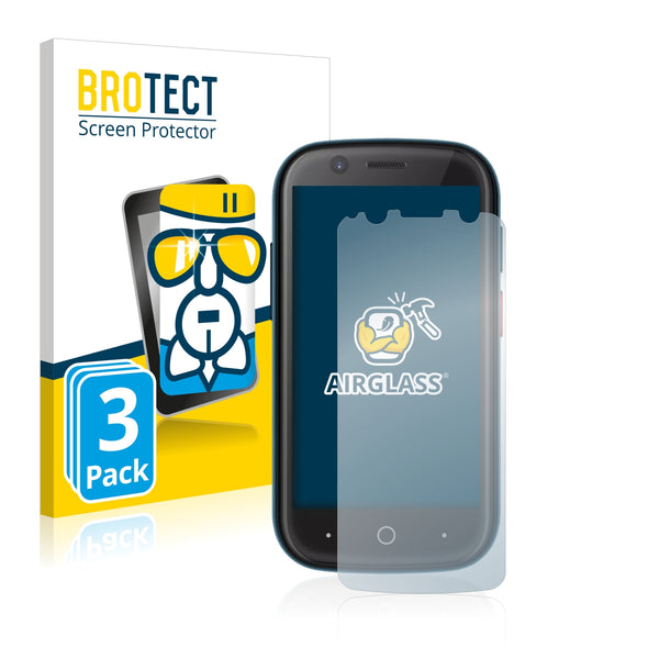 3x BROTECT AirGlass Glass Screen Protector for Unihertz Jelly 2
