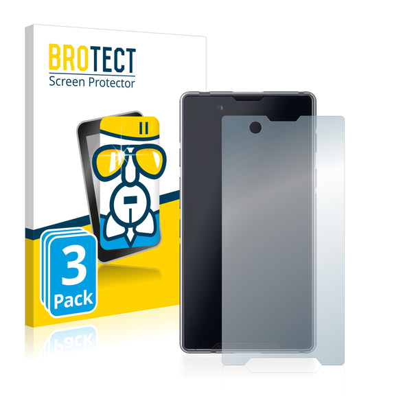 3x BROTECT AirGlass Glass Screen Protector for Bittium Tough Mobile 2