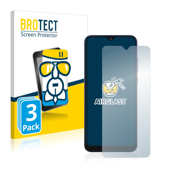 3x BROTECT AirGlass Glass Screen Protector for Motorola Moto G Play 2021