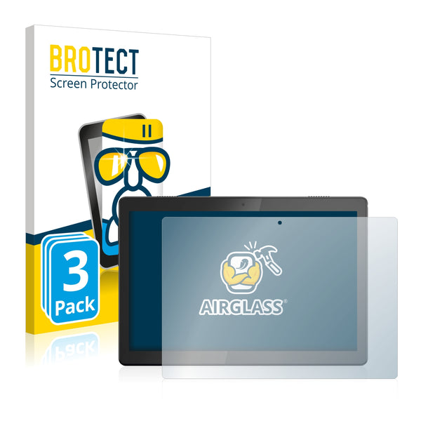3x BROTECT AirGlass Glass Screen Protector for Lenovo Tab M10 TB-X505F