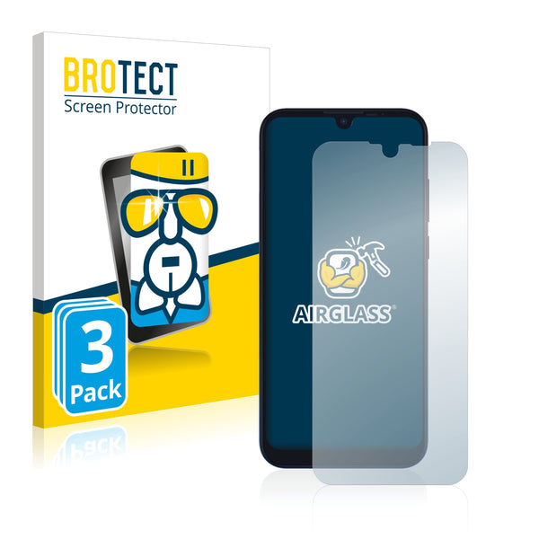 3x BROTECT AirGlass Glass Screen Protector for Motorola Moto E6i