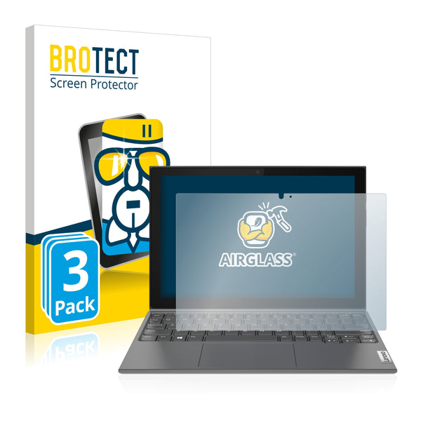 3x BROTECT AirGlass Glass Screen Protector for Lenovo IdeaPad Duet 3 10IGL5-LTE