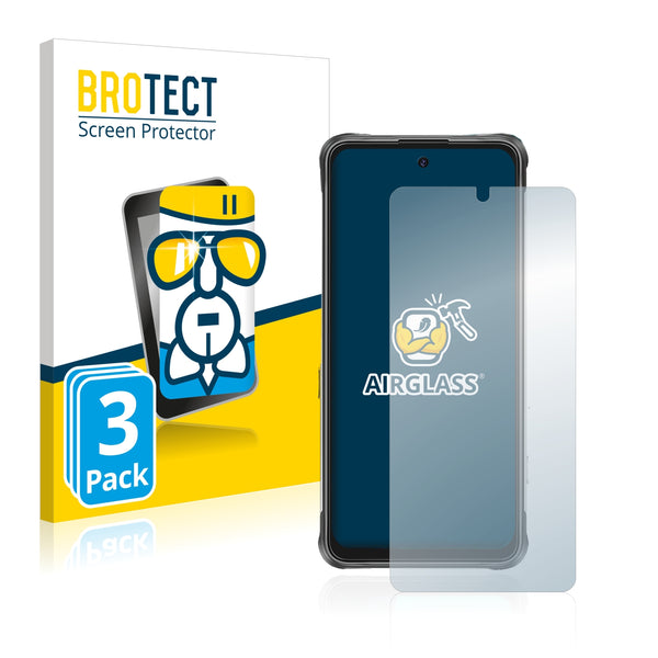 3x BROTECT AirGlass Glass Screen Protector for Umidigi Bison GT