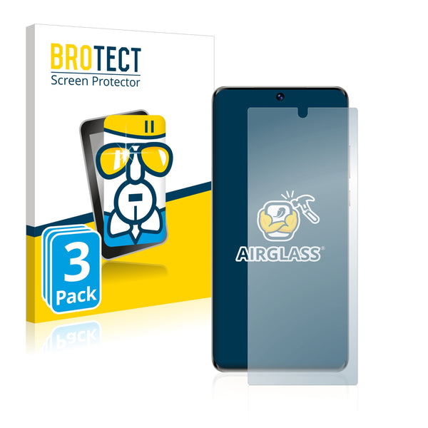 3x BROTECT AirGlass Glass Screen Protector for Huawei P50 Pro