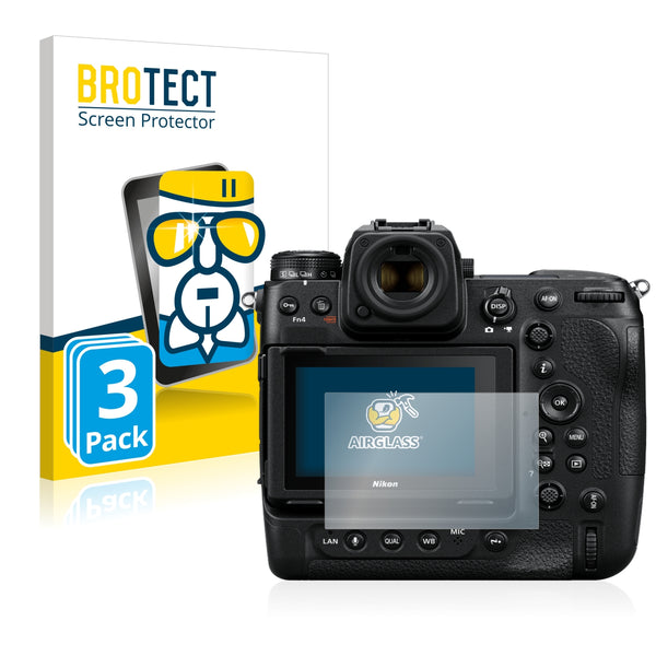 3x BROTECT AirGlass Glass Screen Protector for Nikon Z 9