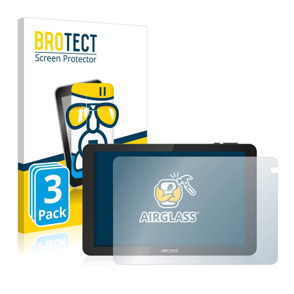 3x BROTECT AirGlass Glass Screen Protector for Archos Oxygen 101S