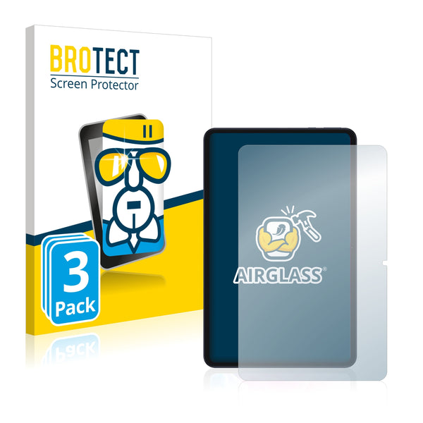 3x BROTECT AirGlass Glass Screen Protector for Teclast T40 5G