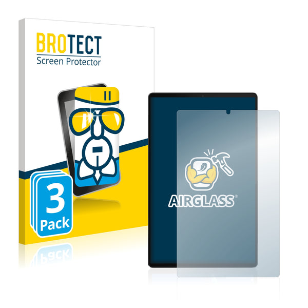 3x BROTECT AirGlass Glass Screen Protector for Lenovo Tab M10 FHD Plus