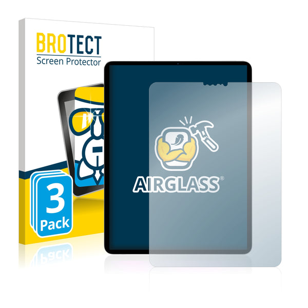3x BROTECT AirGlass Glass Screen Protector for Apple iPad Pro 11 WiFi 2021 (3rd generation)