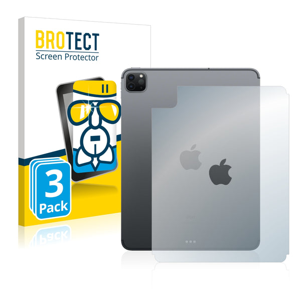 3x BROTECT AirGlass Glass Screen Protector for Apple iPad Pro 11 WiFi 2021 (Back 3rd generation)