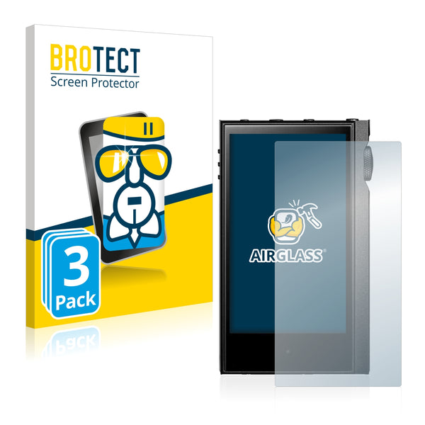 3x BROTECT AirGlass Glass Screen Protector for Astell&Kern Kann Alpha