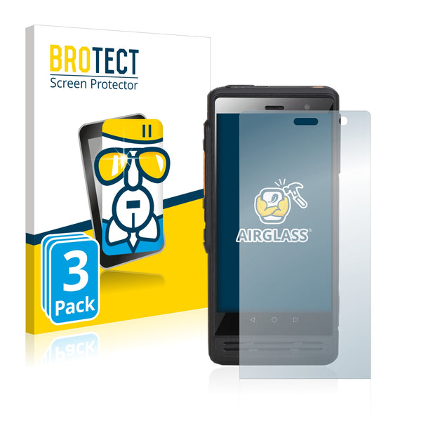 3x BROTECT AirGlass Glass Screen Protector for Inrico S 300