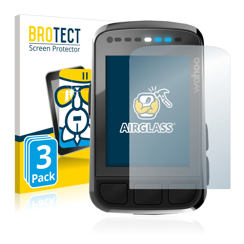 BROTECT AirGlass Screen Protector Voor Wahoo Elemnt Bolt GPS – Hybride Glas, 9H Hardheid, Anti-vingerafdruk, Ultradun En Flexibel, Made In Germany