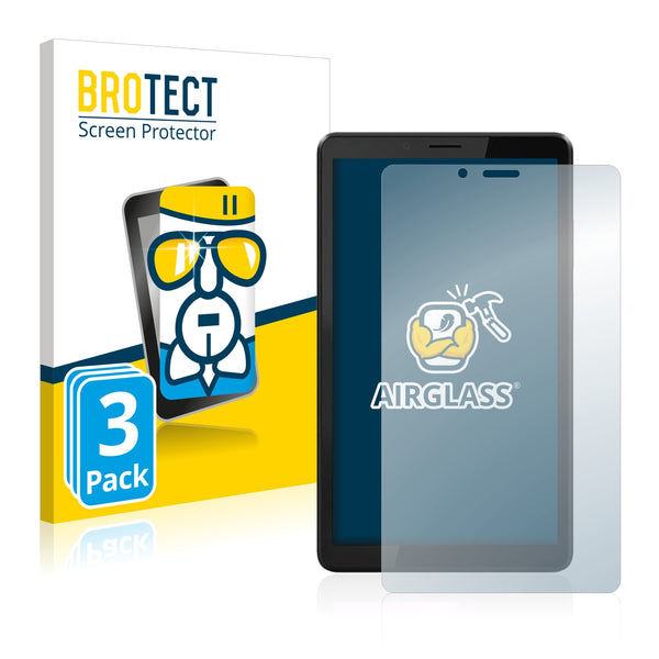 3x BROTECT AirGlass Glass Screen Protector for Lenovo Tab M7 (3th generation)